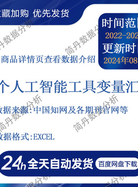 81个人工智能工具变量汇总（2024.8）
