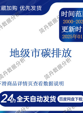 地级市-碳排放数据（2000-2023年）