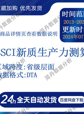 SSCI新质生产力测算（2013-2022）