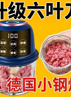 重工】电动打蒜器蒜泥神器多功能料理机绞肉机家用小型搅拌机