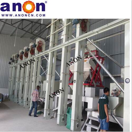 ANON品牌 20-100吨每天小产量可选 全套清理去石分级抛光色选装袋