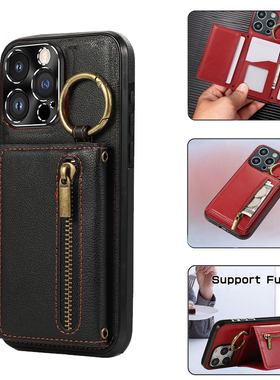 适用三星Note20Ultra手机壳10Lite商务10Pro插卡套Note20左右翻Galaxynote10手提20Plus皮套8小众Note9时尚