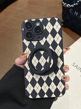 坎宁安适用于红米Turbo4手机壳13/12旋转支架note14pro+折叠11E商务10se懒人9/8pro皮质7小众13C简约保护套