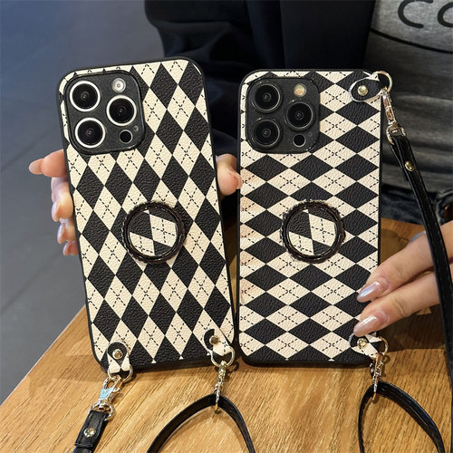 坎宁安适用于红米Turbo4手机壳13/12斜跨绳note14pro+折叠支架11E背带10se懒人9/8pro商务7小众13C简约10x全