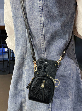 坎宁安适用于红米Turbo4手机壳13/12零钱包note14pro+斜跨绳11E耳机包10se公交卡8pro挂绳7小众13C简约保护套