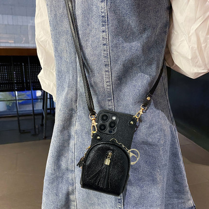 坎宁安适用于红米Turbo4手机壳13/12零钱包note14pro+斜跨绳11E耳机包10se公交卡8pro挂绳7小众13C简约保护套