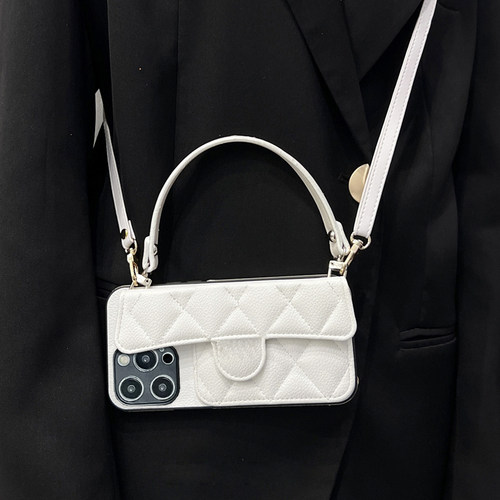 适用华为荣耀play8T手机壳PLAY6c春夏插卡5T小香风4t手提包5活力版斜挎5G防摔4pro简约3E菱格6Tpro钱包4女3s