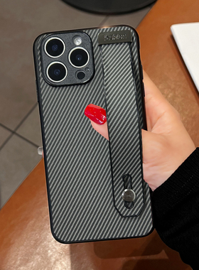 坎宁安适用于realme12pro手机壳11手腕带真我GT2支架11Pro商务Neo6se男款Q3复古Neo闪速版小众GT2大师探索版