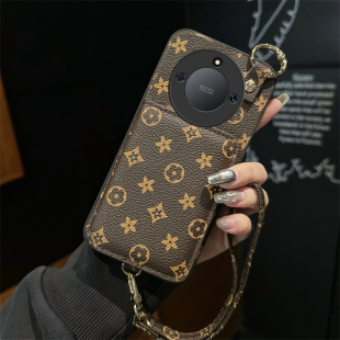 适用荣耀X60GT手机壳X60手绳X60i简约X50GT零钱包X50GT直屏版 X30Max防摔X40i全包X30i 左右翻皮套X50iX40新款