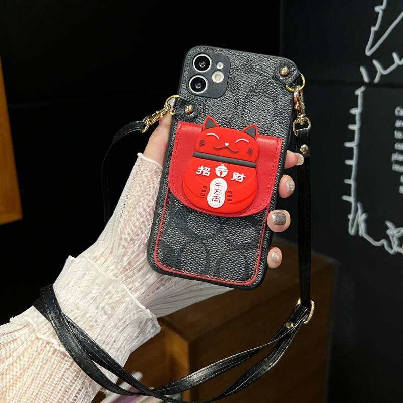 坎宁安适用于喜庆红华为Mate70Pro手机壳Mate70零钱包Mate60RS喜庆P50pro斜跨绳P40pro硅胶mate50插卡mate30