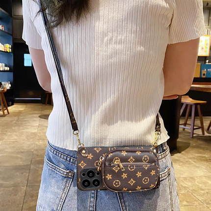 适用红米Turbo4Pro手机壳Turbo3插卡13Turbo钥匙包Note12背带K70挂绳K50复古K60Pro欧美风Turbo4小众14R全包