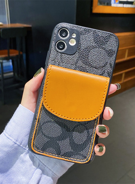 适用红米Turbo4Pro手机壳Turbo3插卡13Turbo零钱包Note12门禁K70卡包K50公交卡K60Pro创复古urbo4卡槽防摔