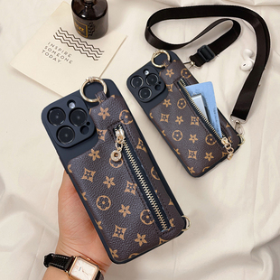 适用华为Y9s手机壳Y9a国外插卡套Y90耳机Prime可装 卡Y8s斜跨Y8p挂绳Y7a零钱包Y7pro小众Y6s保护套Y5p全包防摔