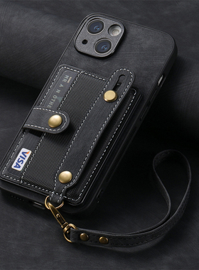 适用荣耀X60pro手机壳畅玩60plus腕带x60i手提绳30s商务V40插卡套X7A支架8a卡包20lite高级畅享30挂绳保护套