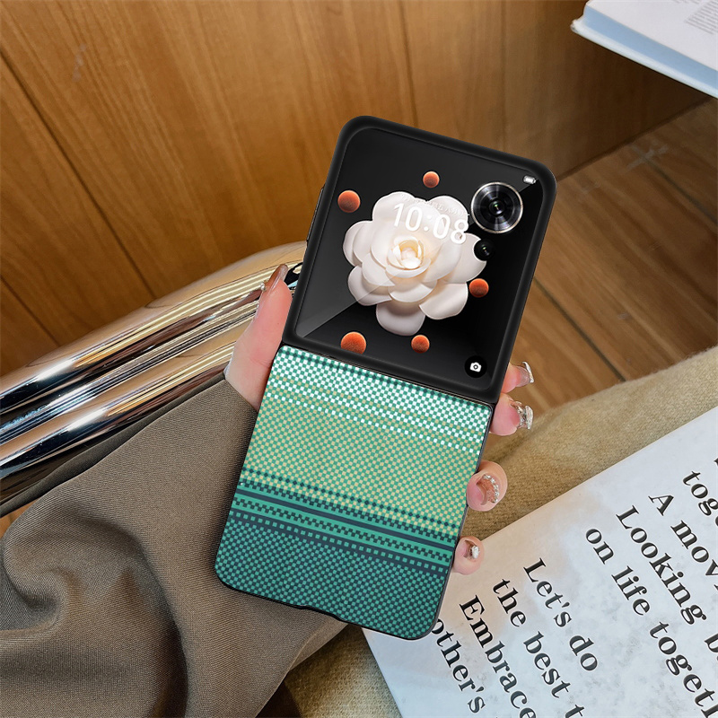 坎宁安适用于华为novaflip手机壳凯夫拉纹碳纤维纹nova小折叠屏商务flip1保护套novafilp1全包防摔男女高级感