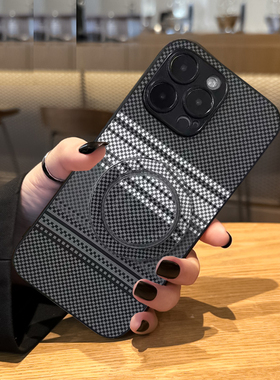 坎宁安适用于oppo Reno14手机壳12/13pro磁吸支架9se商务6i/5z凯夫拉纹11折叠支架2ace碳纤维纹3se+小众12PRO