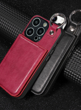 坎宁安适用于三星S25Ultra手机壳S24商务卡包S23+新年皮套S21FE喜庆红A55零钱包a34皮质A60s小众a25高级感S20