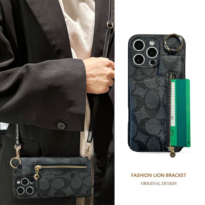 适用华为Pura70手机壳mate70插卡套mate60RS斜跨绳P40pro耳机30E零钱包p20复古P70口红p50皮套lite简约保护套