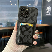 适用三星A15手机壳A05插卡套A14商务A12公交卡GalaxyA13可装 卡A04s复古A03S小众A02S皮质A01简约防摔保护套