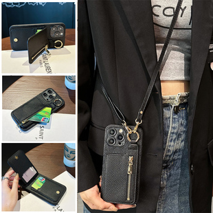 坎宁安适用于oppo FindX8pro手机壳Findx7pr拉链包x5零钱包findx6手指环扣k11插卡套红x3防摔K10x小众k12简约