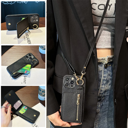 坎宁安适用于oppo FindX8pro手机壳Findx7pr拉链包x5零钱包findx6手指环扣k11插卡套红x3防摔K10x小众k12简约