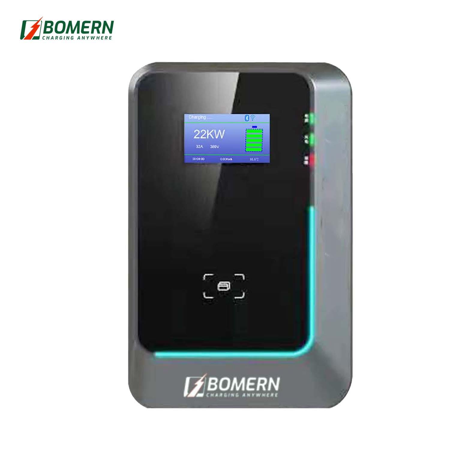新能源电动汽车充电桩app壁挂式家用国标7KW32A适用交流充电桩LED
