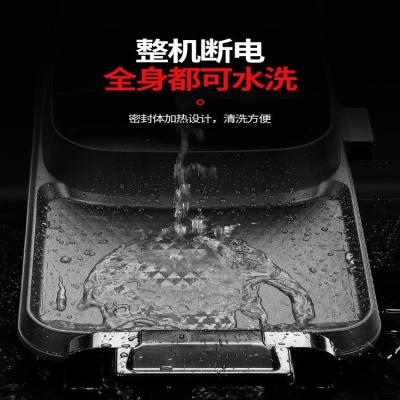 电烧烤炉烧烤锅无烤肉机电烤盘家用涮烤J锅多功能火锅一体锅烤鱼