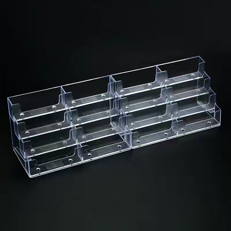 12格16格透明亚克力名片座名片盒名片卡L片座名片架多层公用品盒