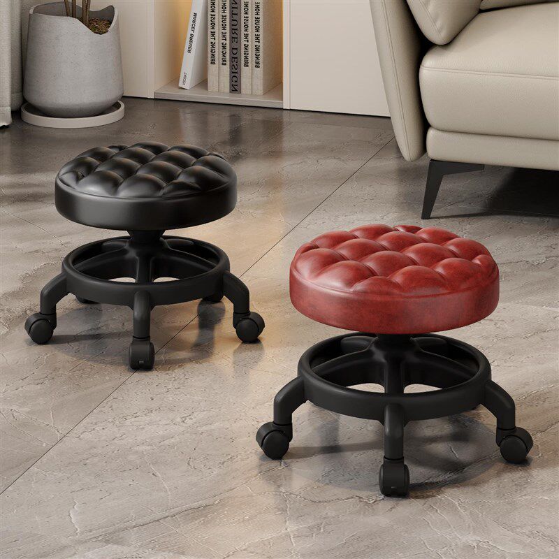 万向轮小凳子滑轮矮凳家用茶几小沙发带轮凳换鞋凳可移Z动懒人圆,住宅家具,万向轮凳,淘宝优惠券,粉丝福利购,淘宝优惠卷