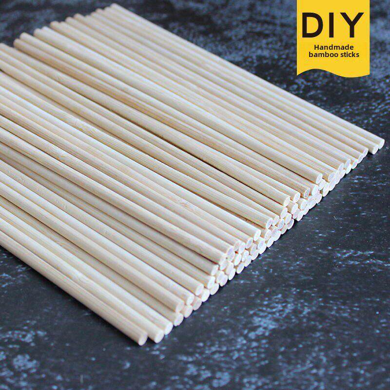 一次性筷子手工制作创意房子材料天然竹圆棒优质DIY 儿童建筑模型