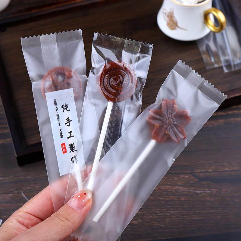 巧克力棒棒糖包装袋透明秋梨膏卡通棒棒糖袋纸棍棒独立密封机封袋