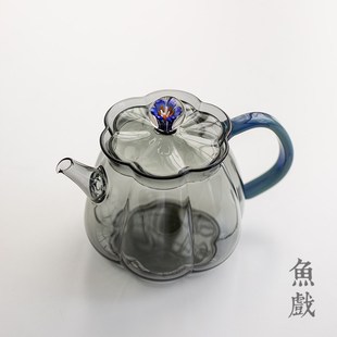 耐高温玻璃茶壶梅花过滤泡茶壶家用迷你小壶女高档花茶壶功夫茶具