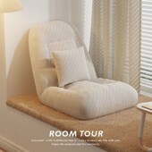 简约现代折叠懒人沙发可躺可睡网红宿舍阳台单人躺椅小靠椅