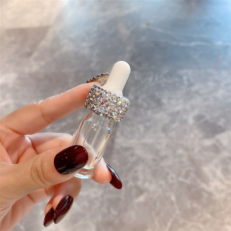 奢华镶钻玻璃滴管化妆品分装瓶精华液分装空瓶旅行迷你便携