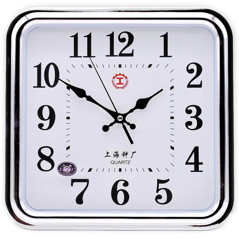 钟表挂钟客厅时尚简约大气时钟静音卧室长方形家用石英钟挂表
