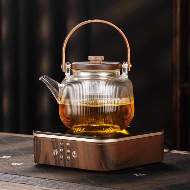 煮茶器煮茶炉玻璃煮茶壶泡茶电陶炉煮茶烧壶茶具装耐温