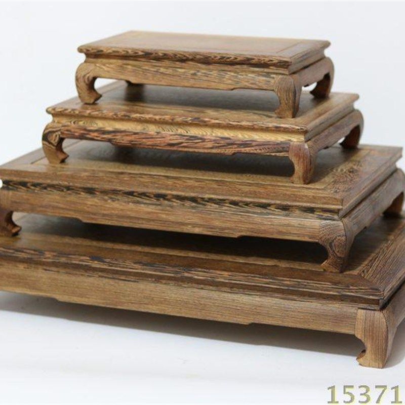 红木雕装饰品明式长方形大号木托明清古典奇石架盆景底座,家居饰品,木雕,淘宝优惠券,粉丝福利购,淘宝优惠卷