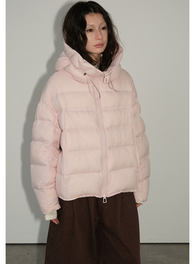 COMOS CMS 2025连帽轻薄90白鸭绒排骨羽绒服外套女冬季新款255289