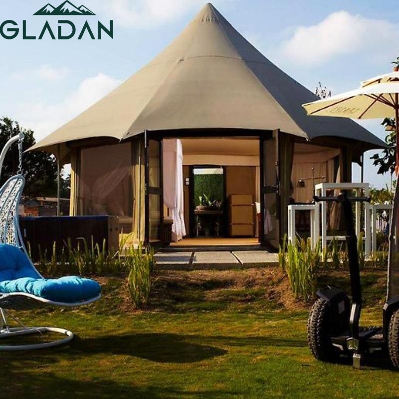 八边形设计酒店帐篷无柱大空间商业活动/高端住宿奢野生活