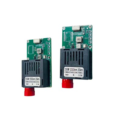 FPV无人机光纤模块1路视频转光纤天空端+地面端无人机TTL光端机FC