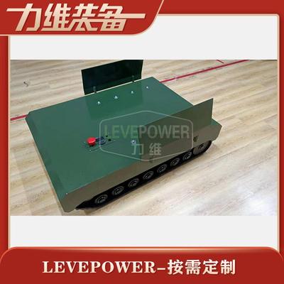 厂家供应横纹耐磨橡胶履带底盘电动遥控装靶机用行走底盘