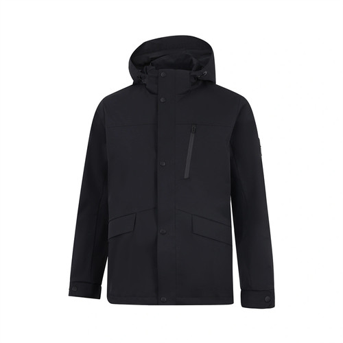 李宁运动休闲防风连帽风衣