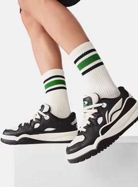 李宁潮跃男子舒适软弹板鞋经典休闲鞋 AGCW011