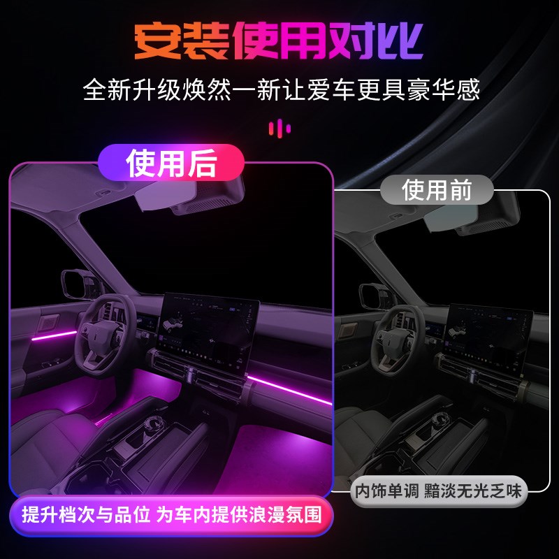 奇瑞icar03氛围灯专用改装件配C件汽车用品车内装饰内饰车饰品配