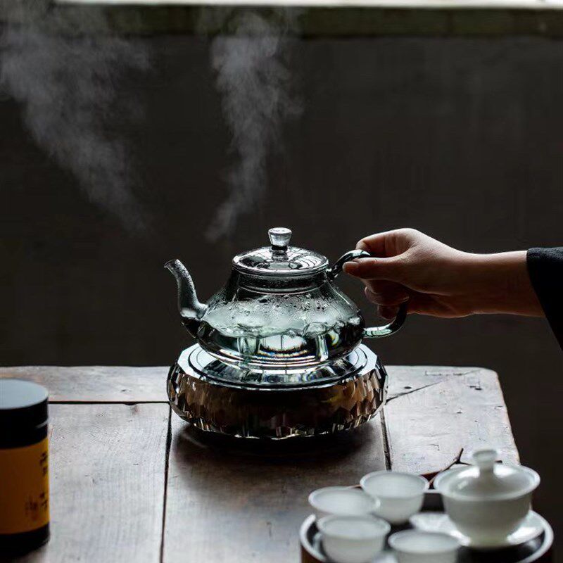 电陶炉专用高硼硅玻璃耐高温玻璃泡茶壶养生壶电磁炉专用川己茶器