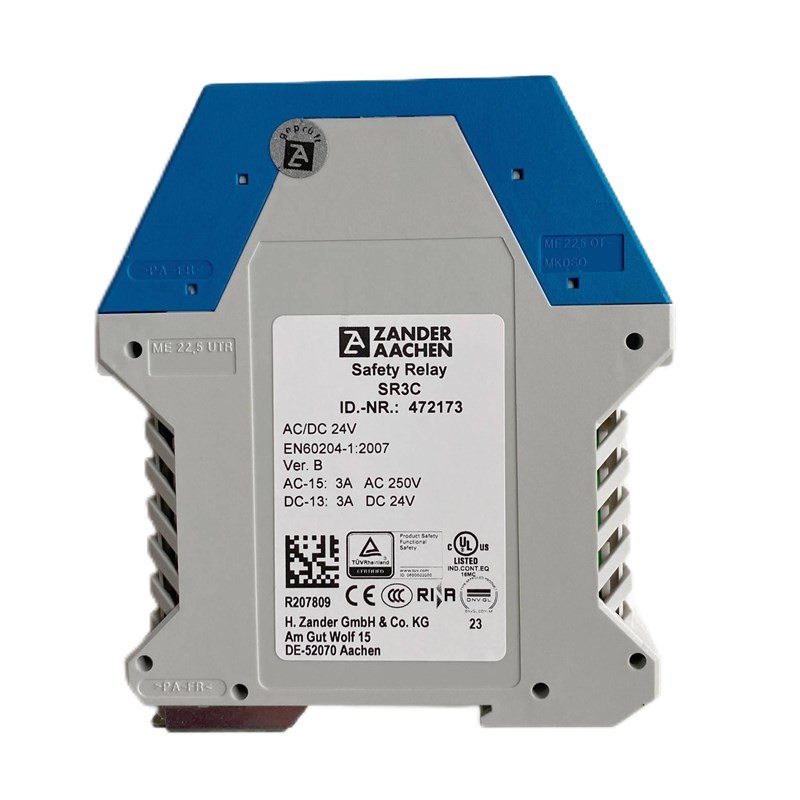 德国原装进口Zander安全继电器SR3C24V 订货号472173