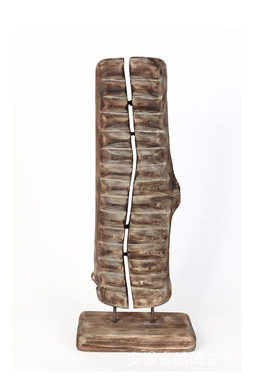 厂家销售新中式创意木质摆件民宿客厅现代样板房酒店玄关摆件