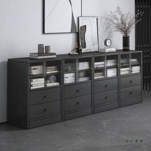 文件柜办公室置物柜落地书柜防尘储物柜矮柜档案柜模块化组合柜子