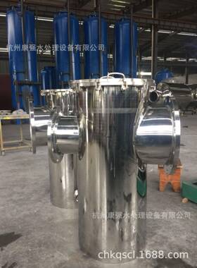 450*1200mm DN300进出水口 2mm孔隙 不锈钢材质篮式过滤器