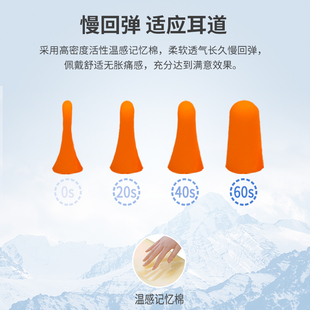 LYSIAN超g隔音海绵耳塞防噪音工业车间酒店静音睡眠睡觉降噪防吵